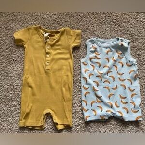 Kate Quinn and BizzxSiss organic cotton rompers, 2T
